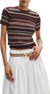 rag & bone Karina Stripe Rib Sweater