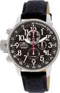 INVICTA I-Force Chronograph Canvas Strap Watch, 46mm