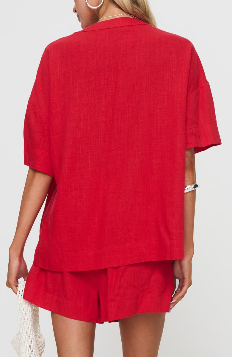 Princess Polly Illumine Split Top & Drawstrings Shorts Set, Alternate, color,