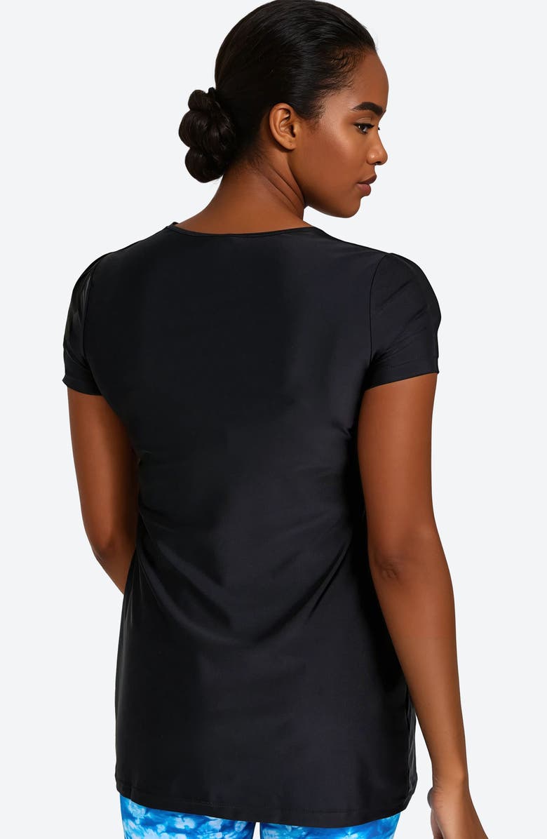 Calypsa Anna Swim Tunic, Alternate, color, Black