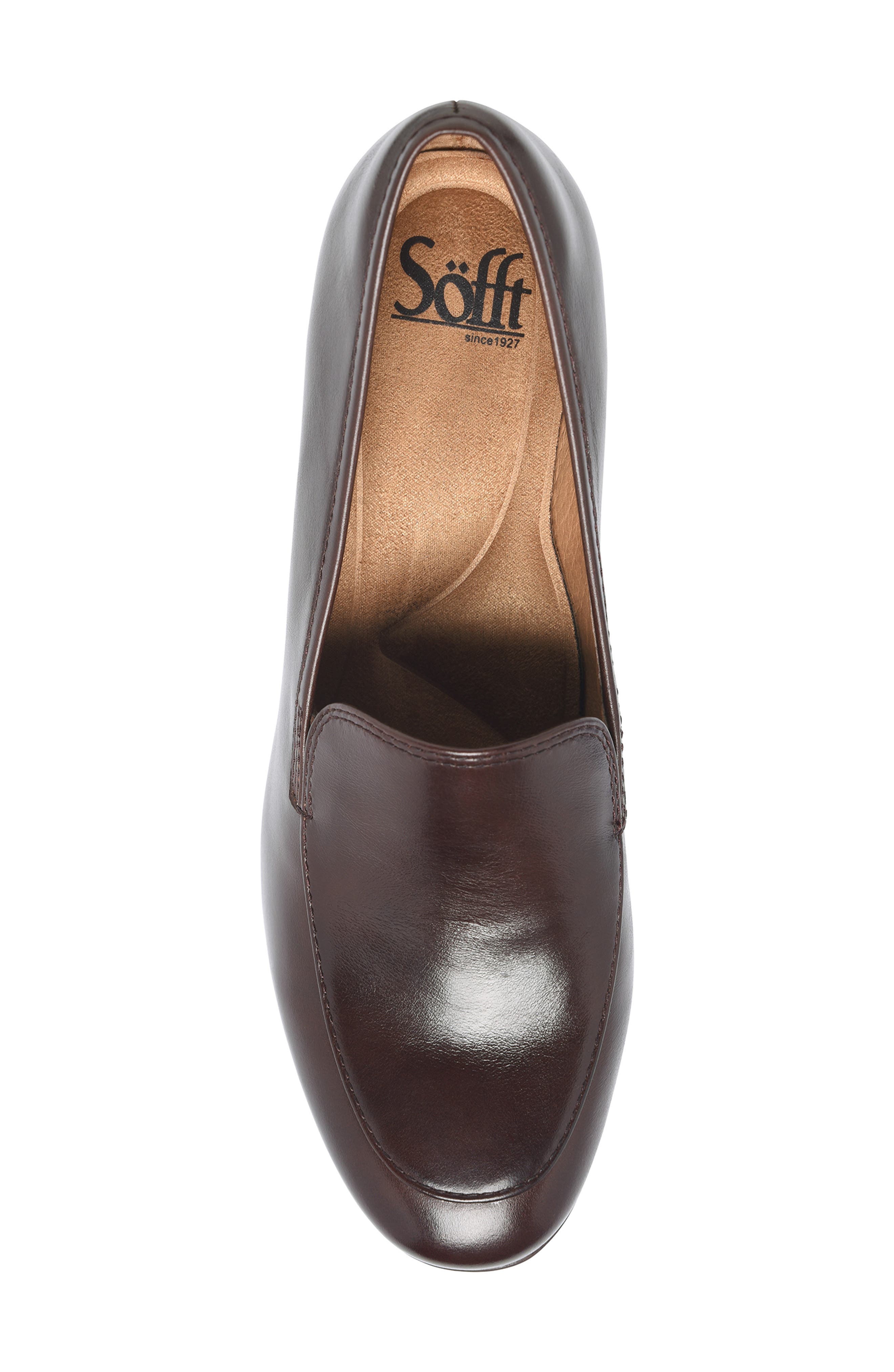Söfft Lucinda Water Resistant Loafer Pump, Alternate, color, Chocolate