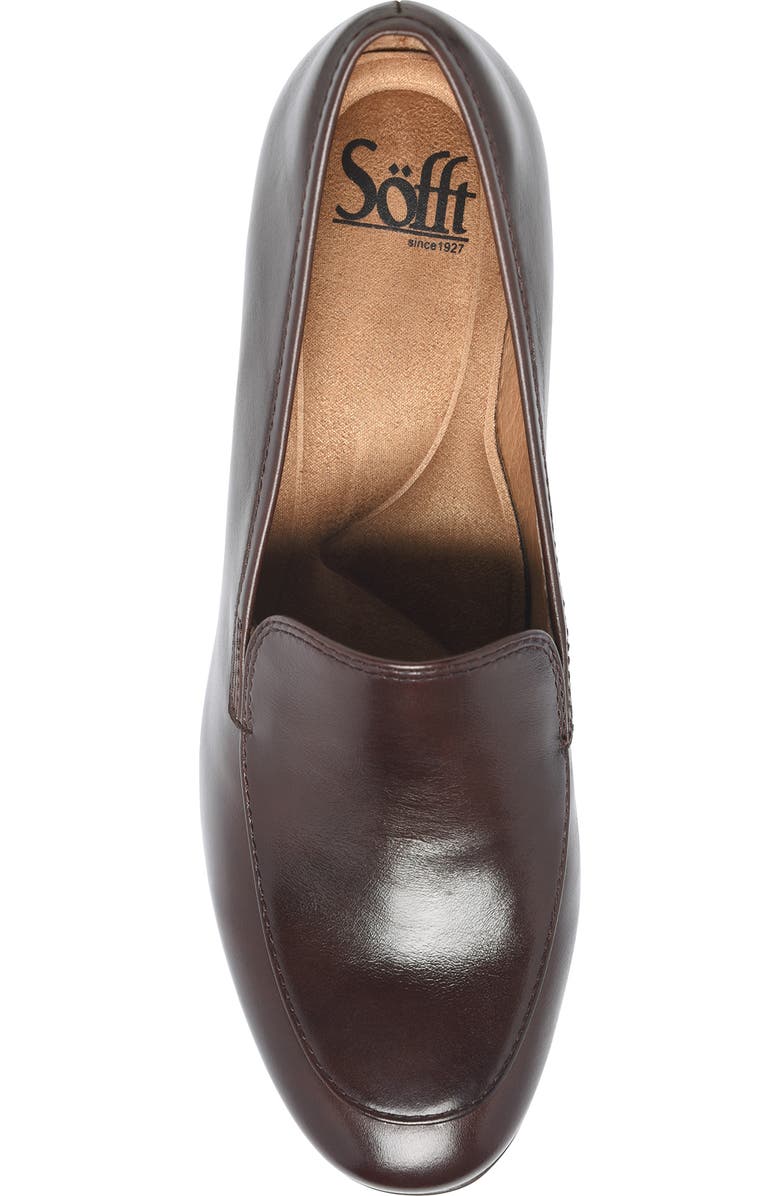 Söfft Lucinda Water Resistant Loafer Pump, Alternate, color, Chocolate