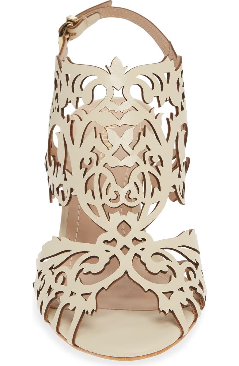 Klub Nico Marcela Laser Cutout Wedge Sandal, Alternate, color,