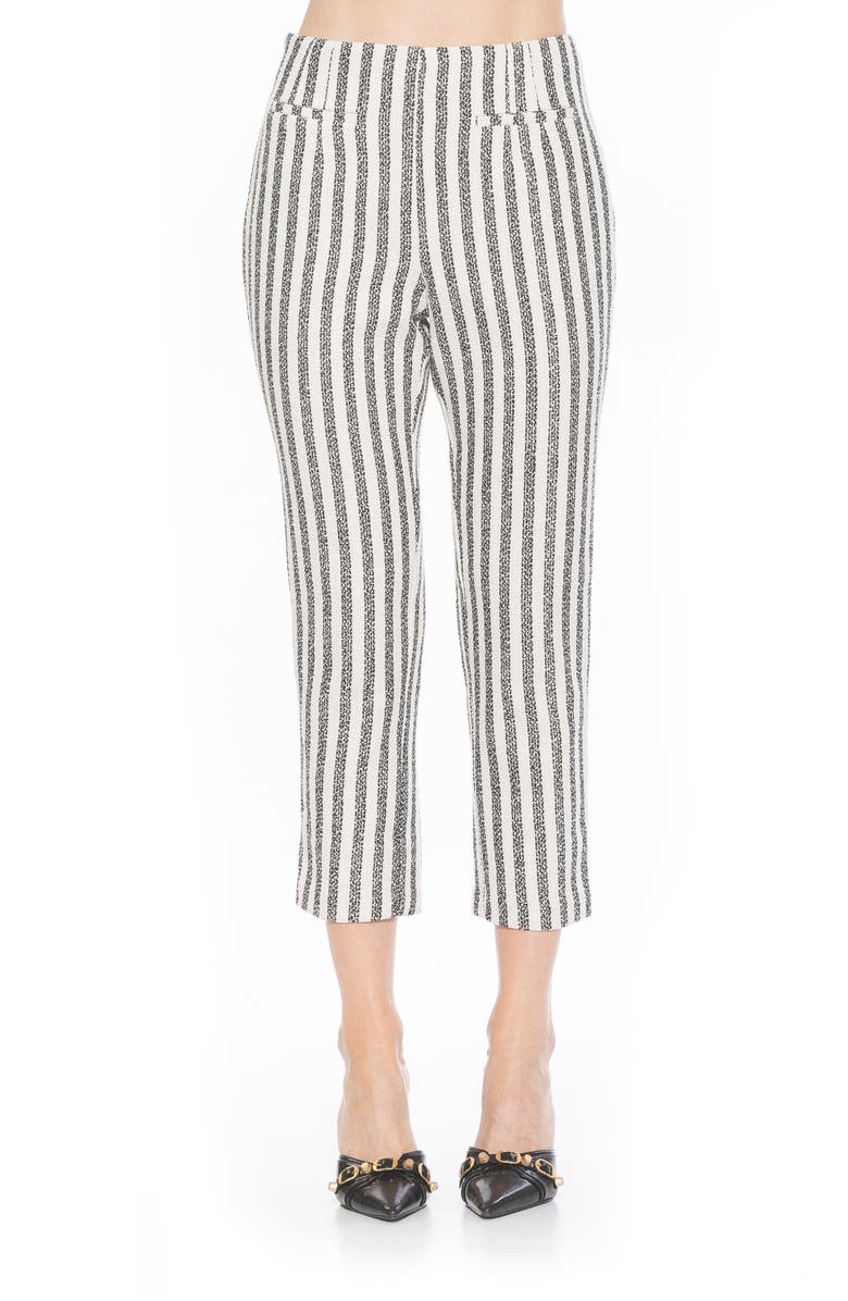 Alexia Admor Clio Crop Tapered Pants, Main, color, Navy Stripe