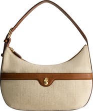 Tommy Bahama Lurex Linen Zip-Top Hobo