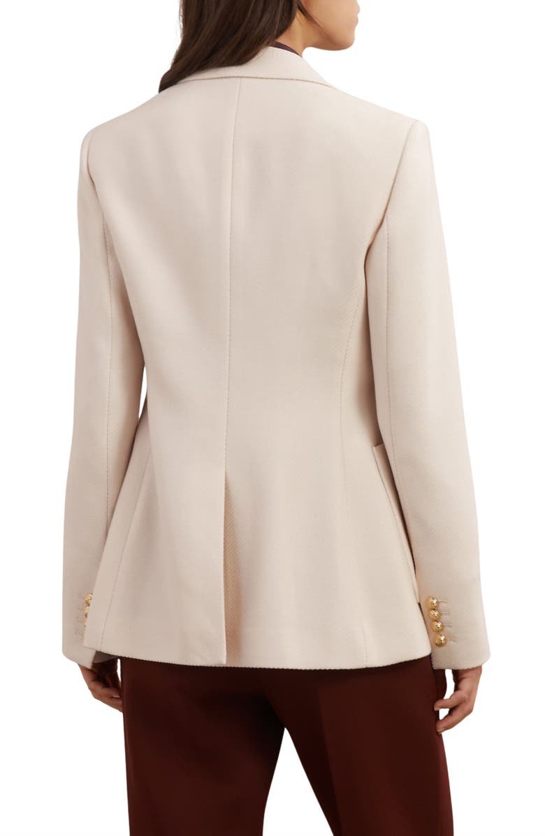Reiss Soren Wool Blend Blazer, Alternate, color, Cream