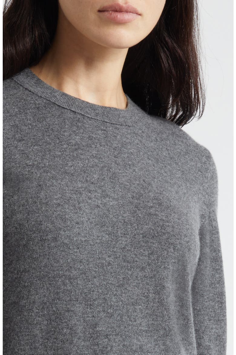 Classic Crewneck Cashmere Sweater, Alternate, color, MED H GREY