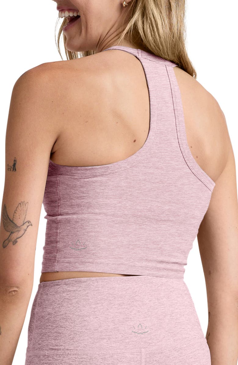 Beyond Yoga Space Dye On the Up Crop Tank, Alternate, color, Blush Blooms Heather