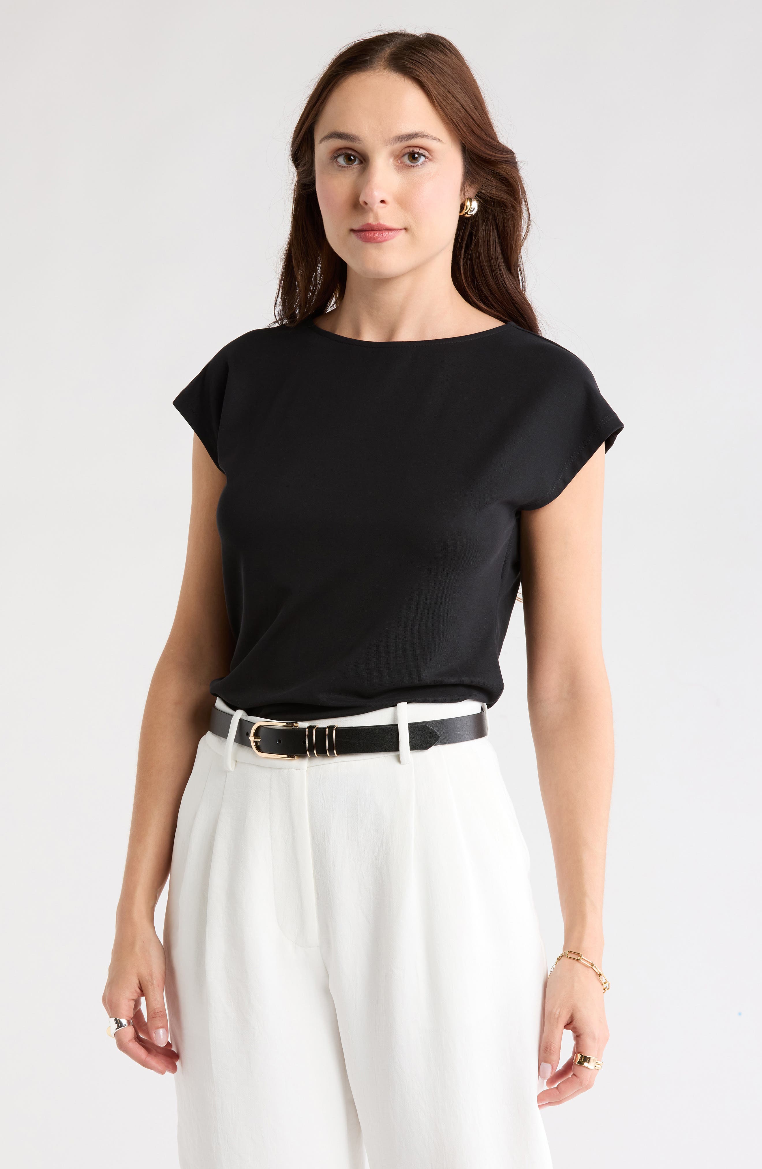 NORDSTROM RACK Cap Sleeve Modal Blend T-Shirt