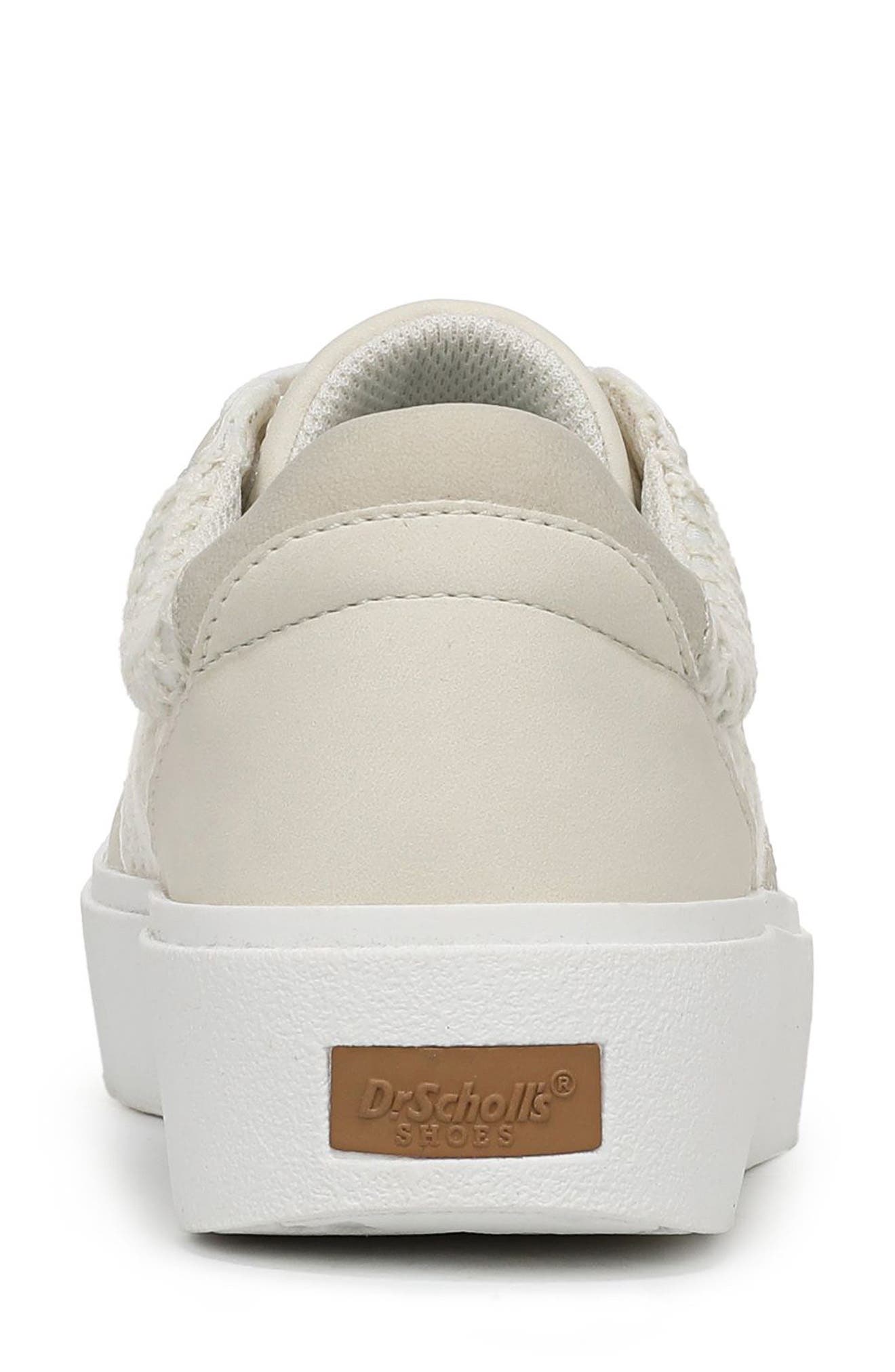 Madison Lace Platform Sneaker, Alternate, color, OFF WHITE FAUX LEATHER