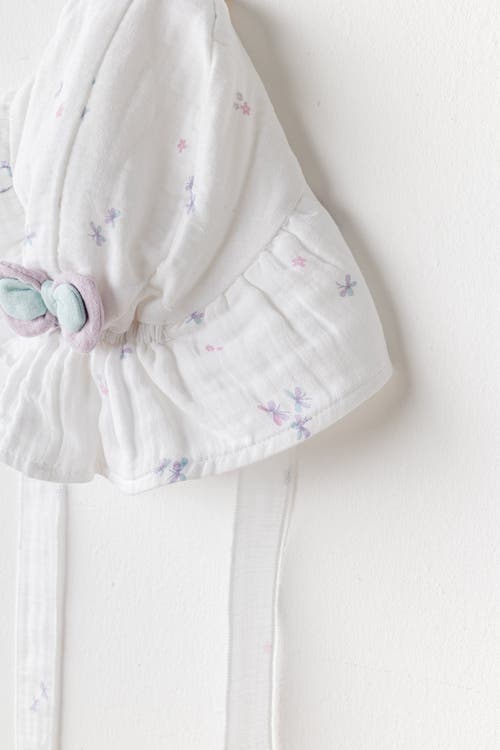Andy Wawa Butterfly Muslin Bow Hat In White