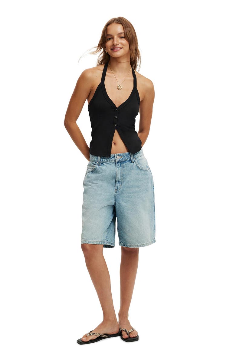 Cotton On Women's Alexa Button Front Halter, Alternate, color,