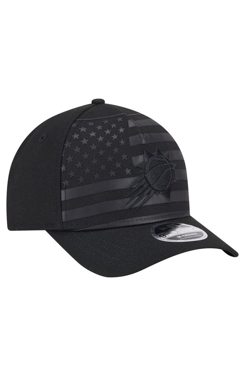 New Era Men's New Era  Black Phoenix Suns Game Day Flag A-Frame 9FORTY Adjustable Hat, Alternate, color, Black