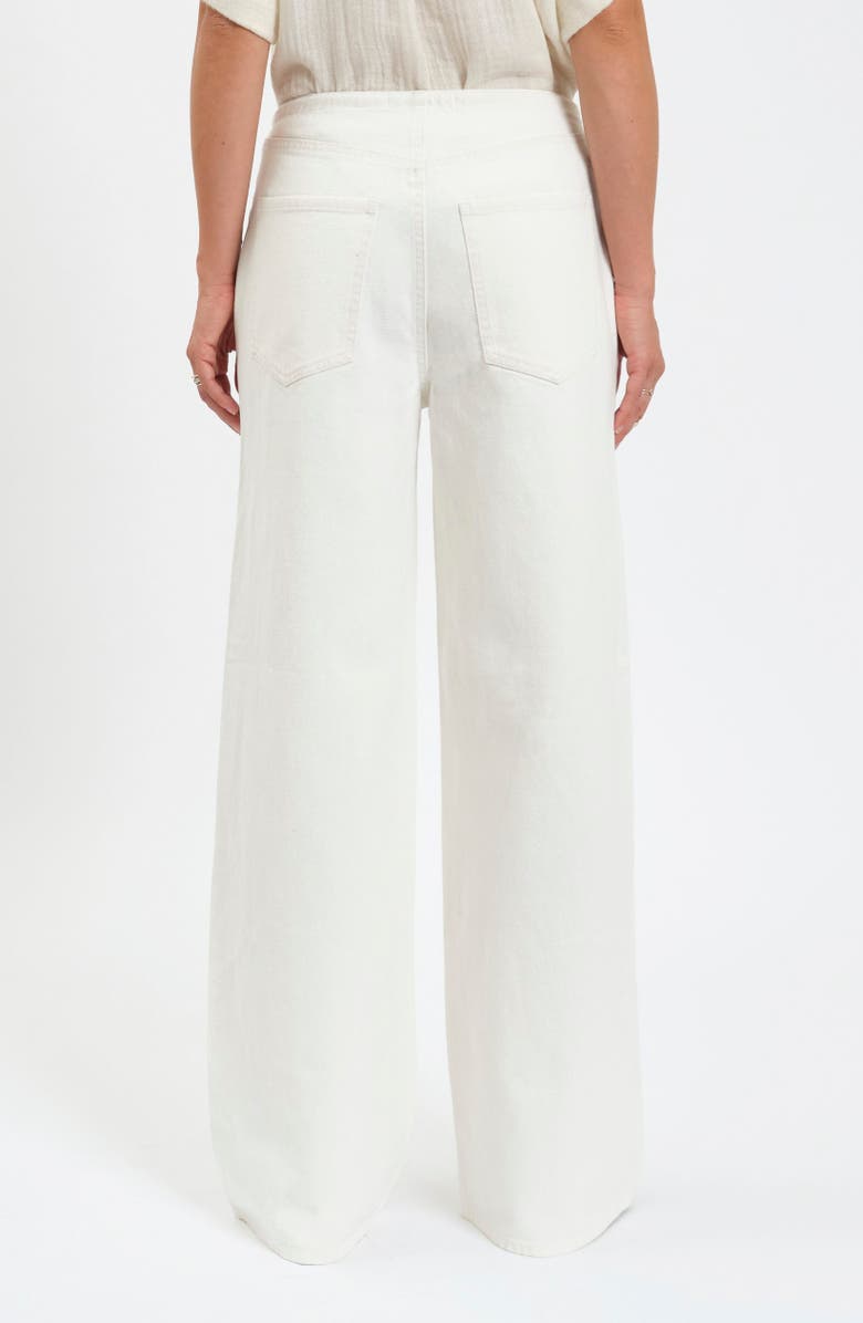 DAZE Madison Tie Waist Wide Leg Jeans, Alternate, color, Milkshake