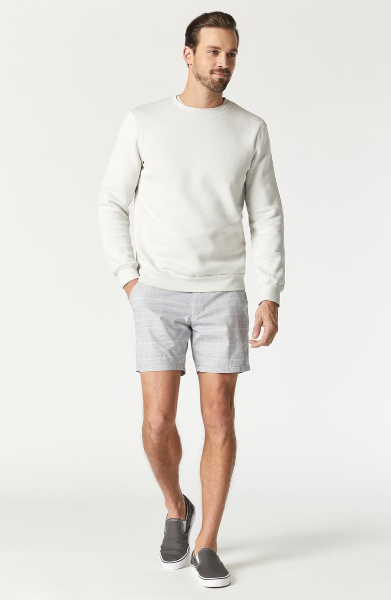 Mavi Jeans Nate Check Cotton Blend Flat Front Shorts, Alternate, color,