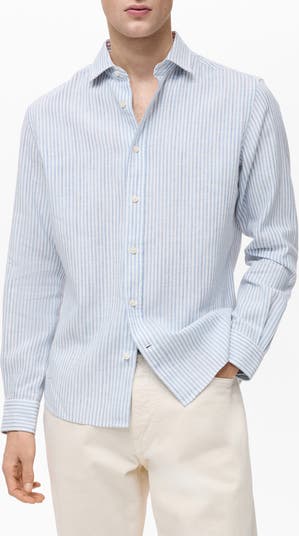 Stripe Regular Fit Button-Up Shirt