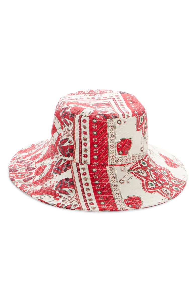Isabel Marant Delya Pasiley Print Bucket Hat, Alternate, color,