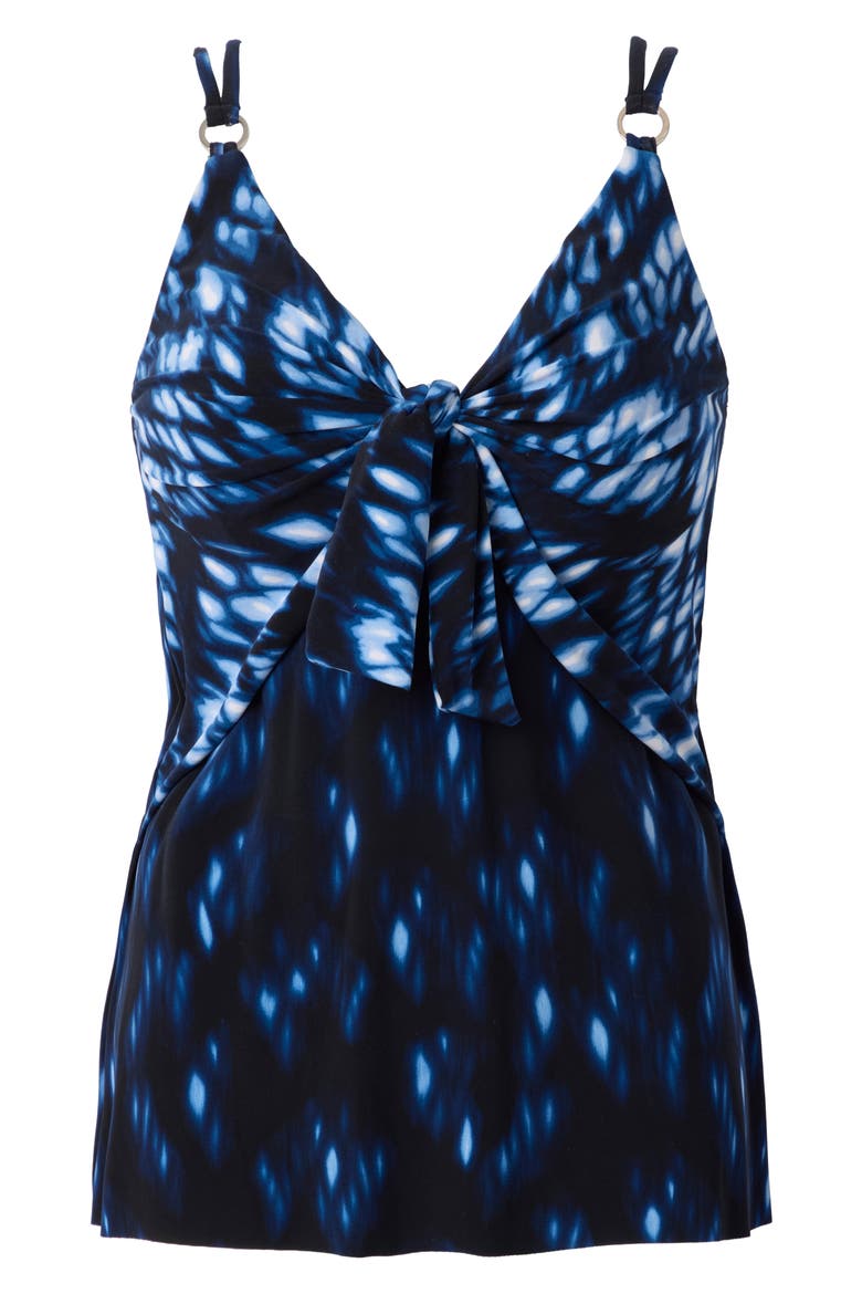 Indio Akikio Tankini Top, Alternate, color, BLUE