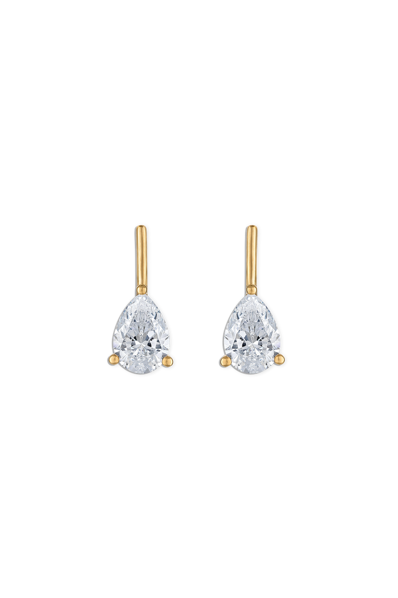 Linea Pear Earring, Main, color, Large