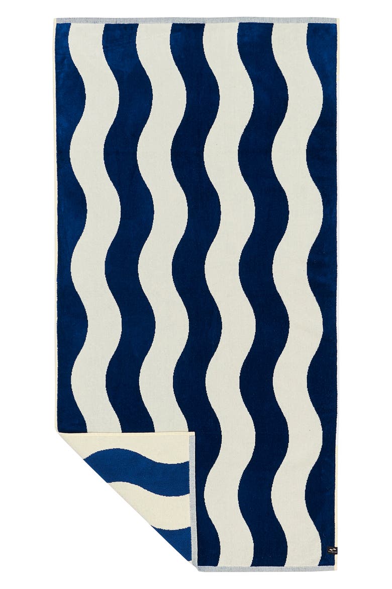 Stripe Beach Towel, Main, color, DEEP POOL