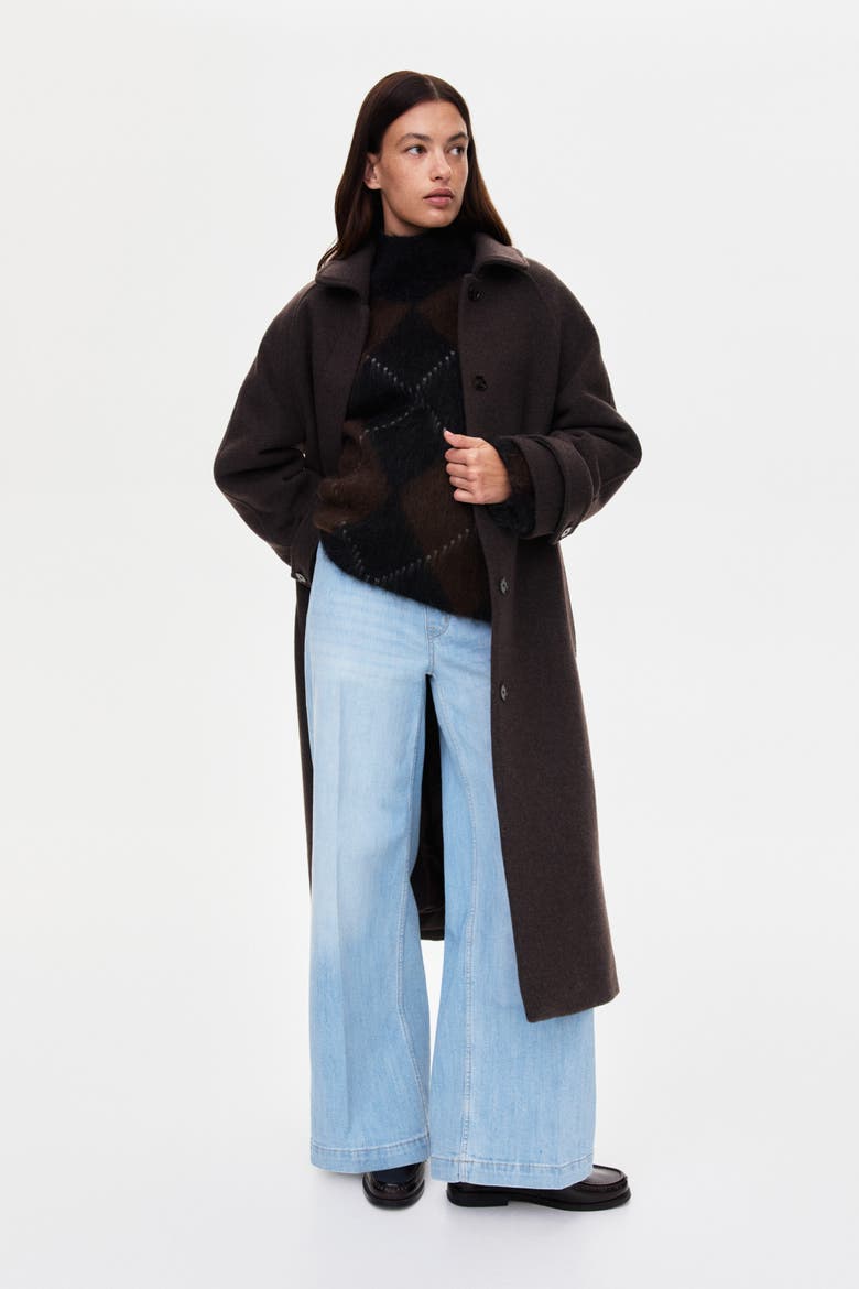 Mama Wide Leg Jeans, Main, color, Light denim blue