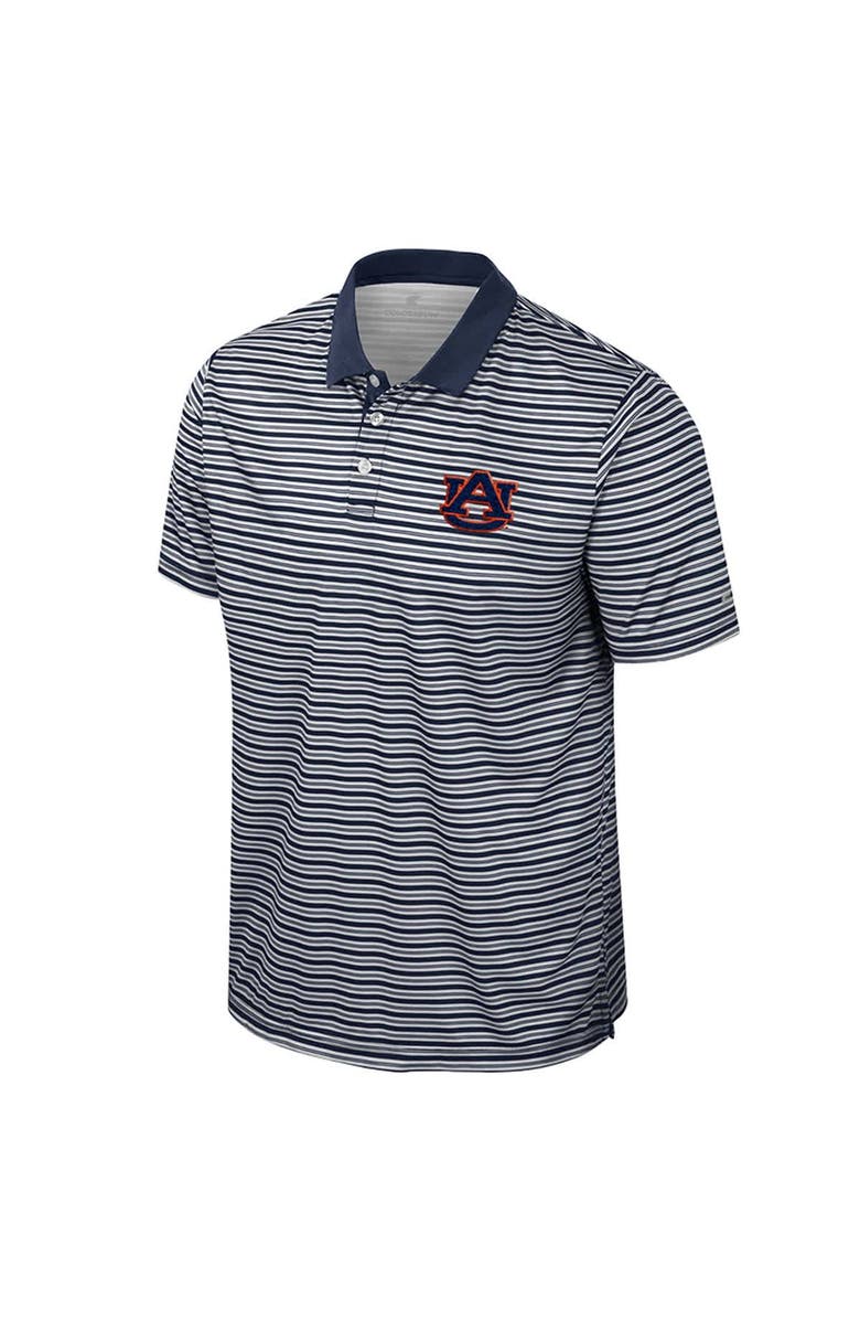 COLOSSEUM Men's Colosseum Navy Auburn Tigers Striped Polo, Alternate, color, 