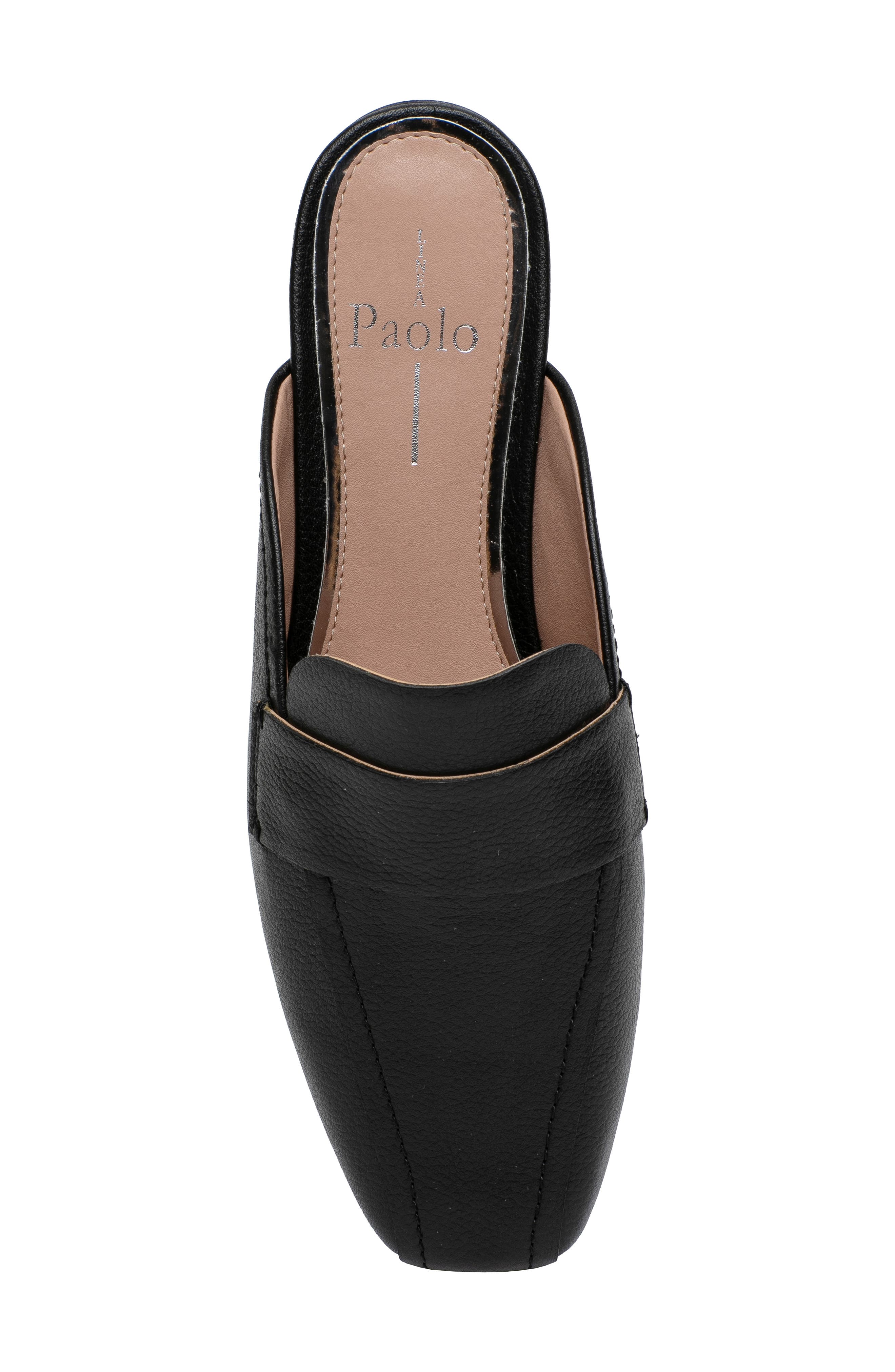 Linea Paolo Atlas Loafer Mule, Alternate, color, Black