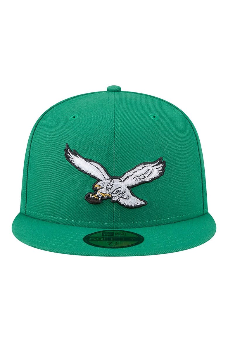 Men's New Era Kelly Green Philadelphia Eagles  Main 59FIFTY Fitted Hat, Alternate, color, Kelly Green
