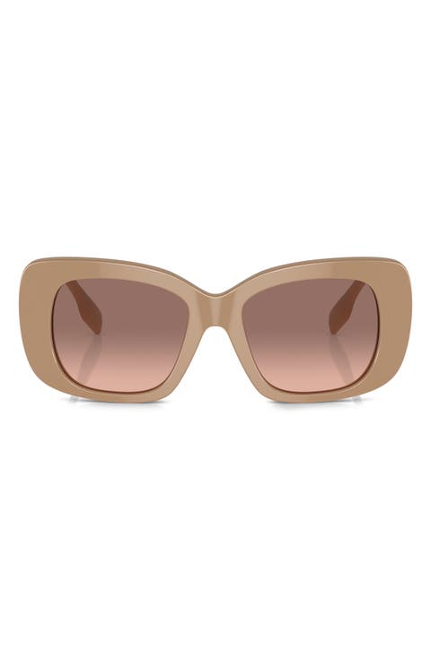 52mm Gradient Square Sunglasses