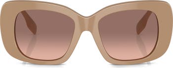 52mm Gradient Square Sunglasses