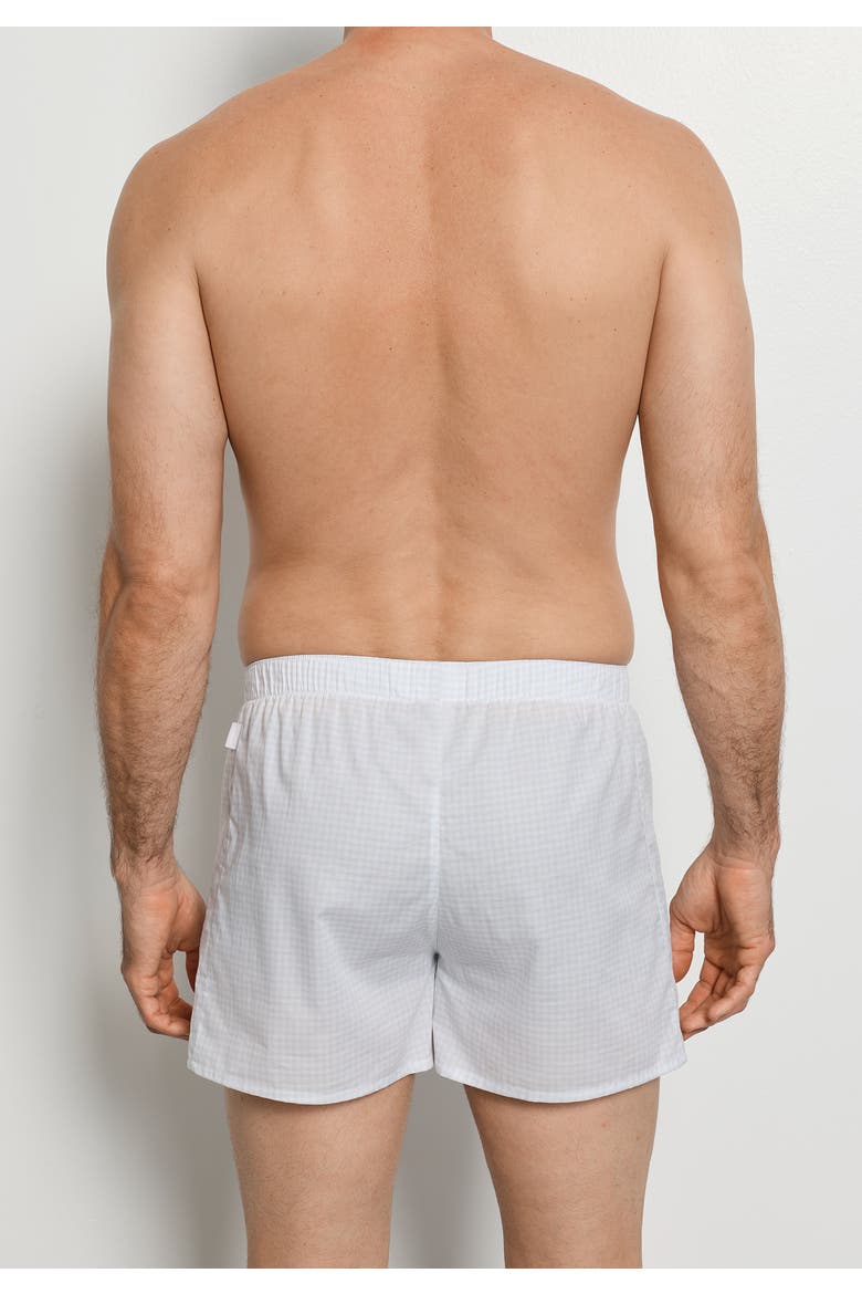 Fancy Woven Cotton Boxer, Alternate, color, Squared Sky