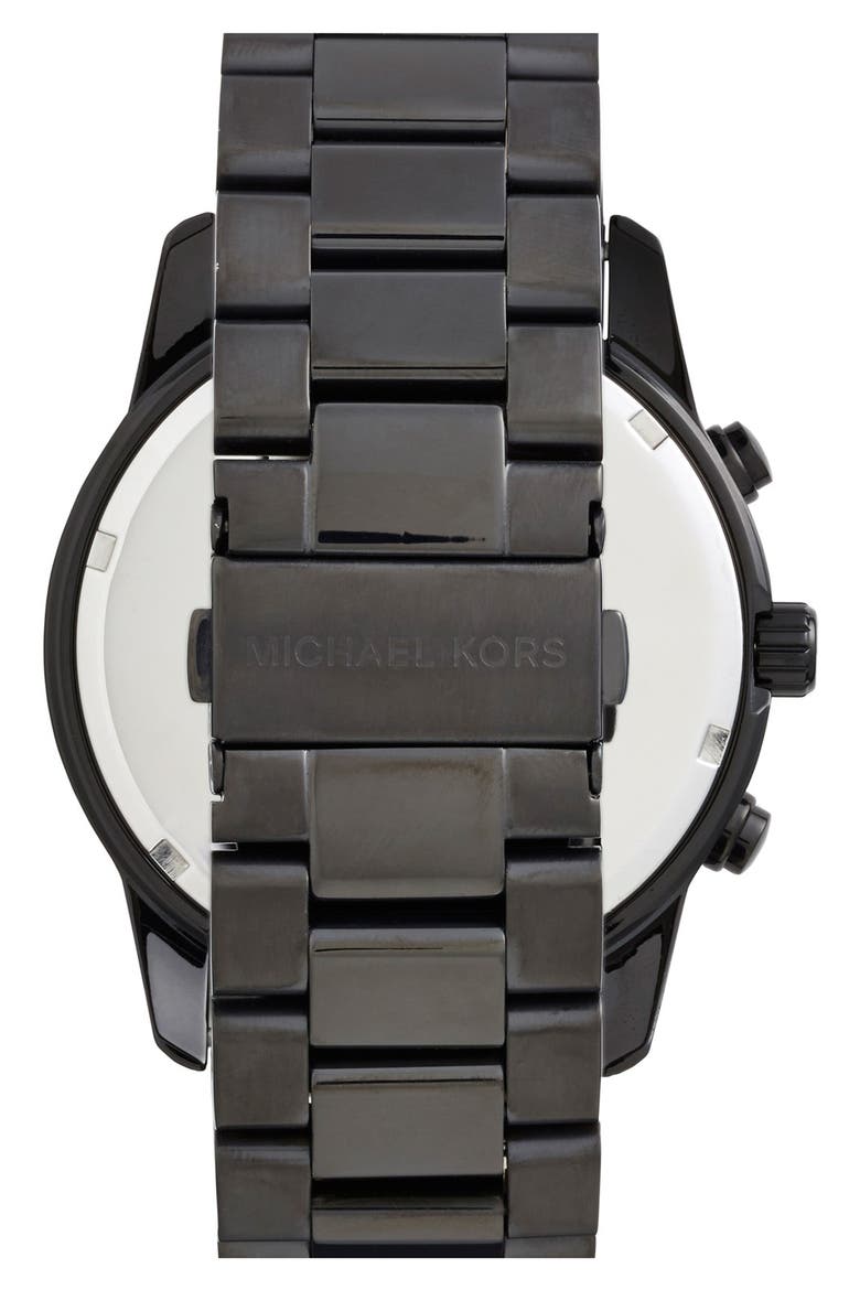 Michael Kors 'Mercer' Chronograph Bracelet Watch, 45mm (Nordstrom Exclusive), Alternate, color, BLACK
