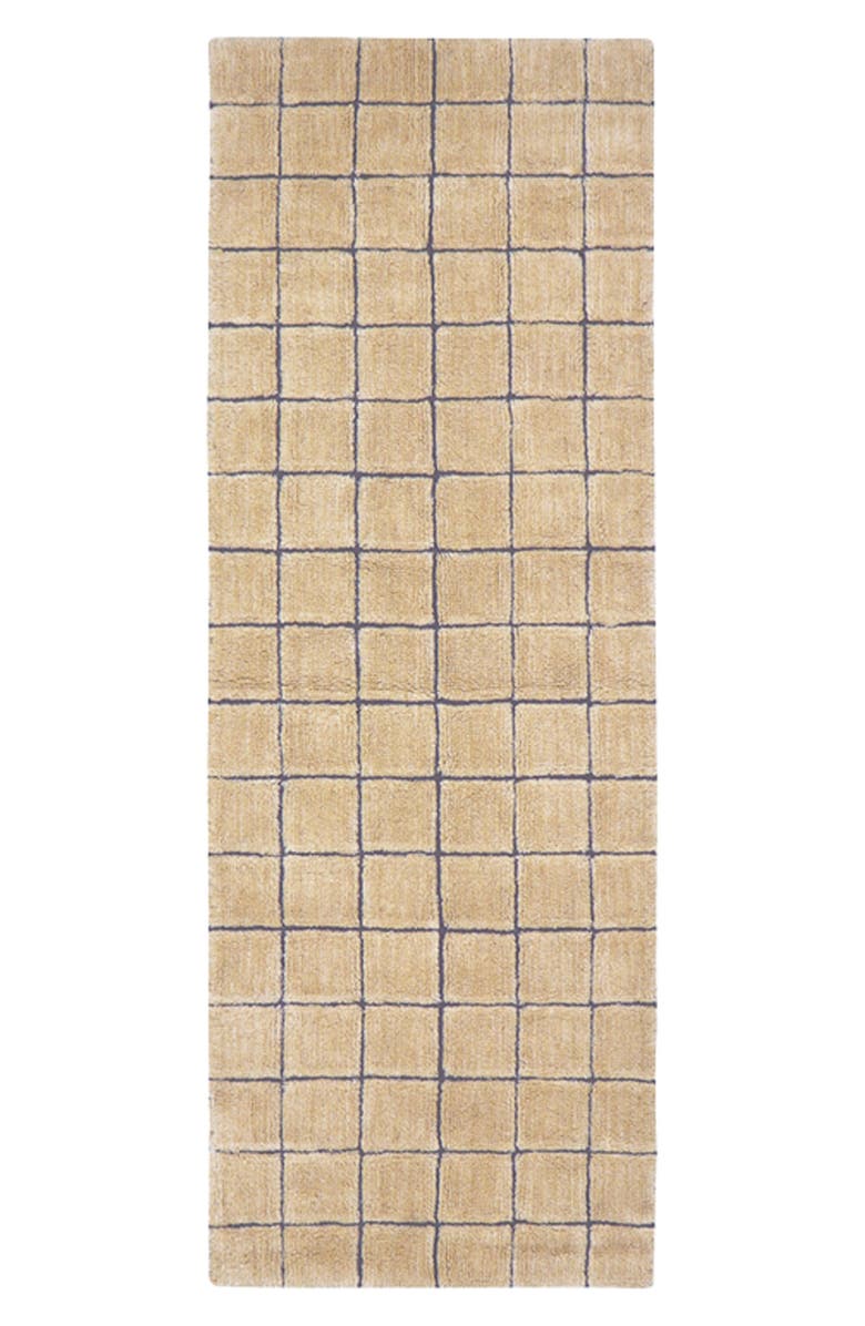 Lorena Canals WoolableMosaic Washable Wool Rug Runner, Main, color, Amber