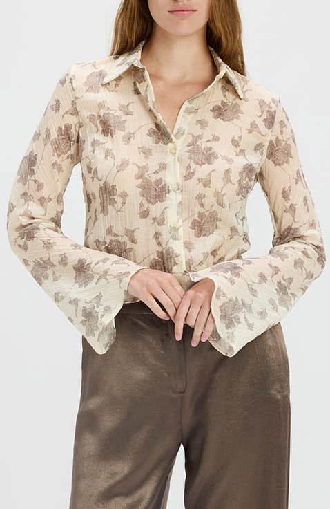 Perach Sheer Floral Shirt