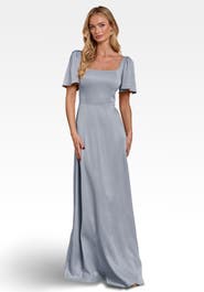 Maids to Measure Clemmie Satin Bridesmaid Dress