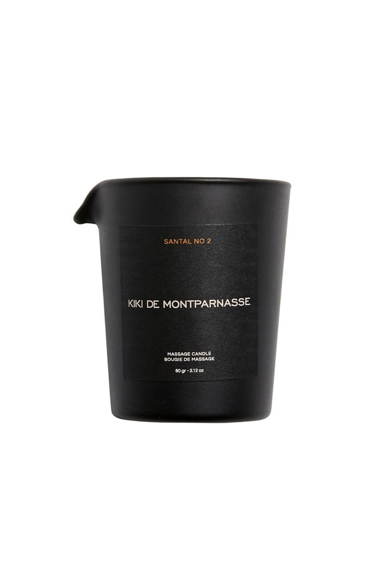 Kiki de Montparnasse MASSAGE OIL CANDLE SMALL, Main, color, Black