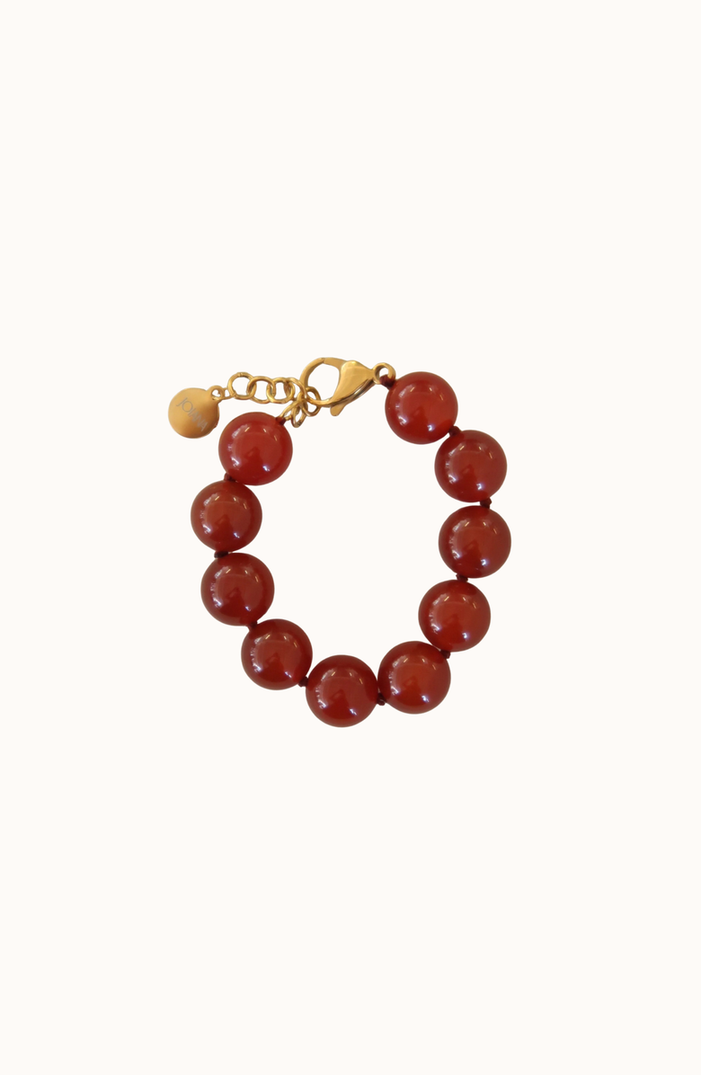 Joiana Jewelry Mello Stone Bracelet, Main, color, Crimson