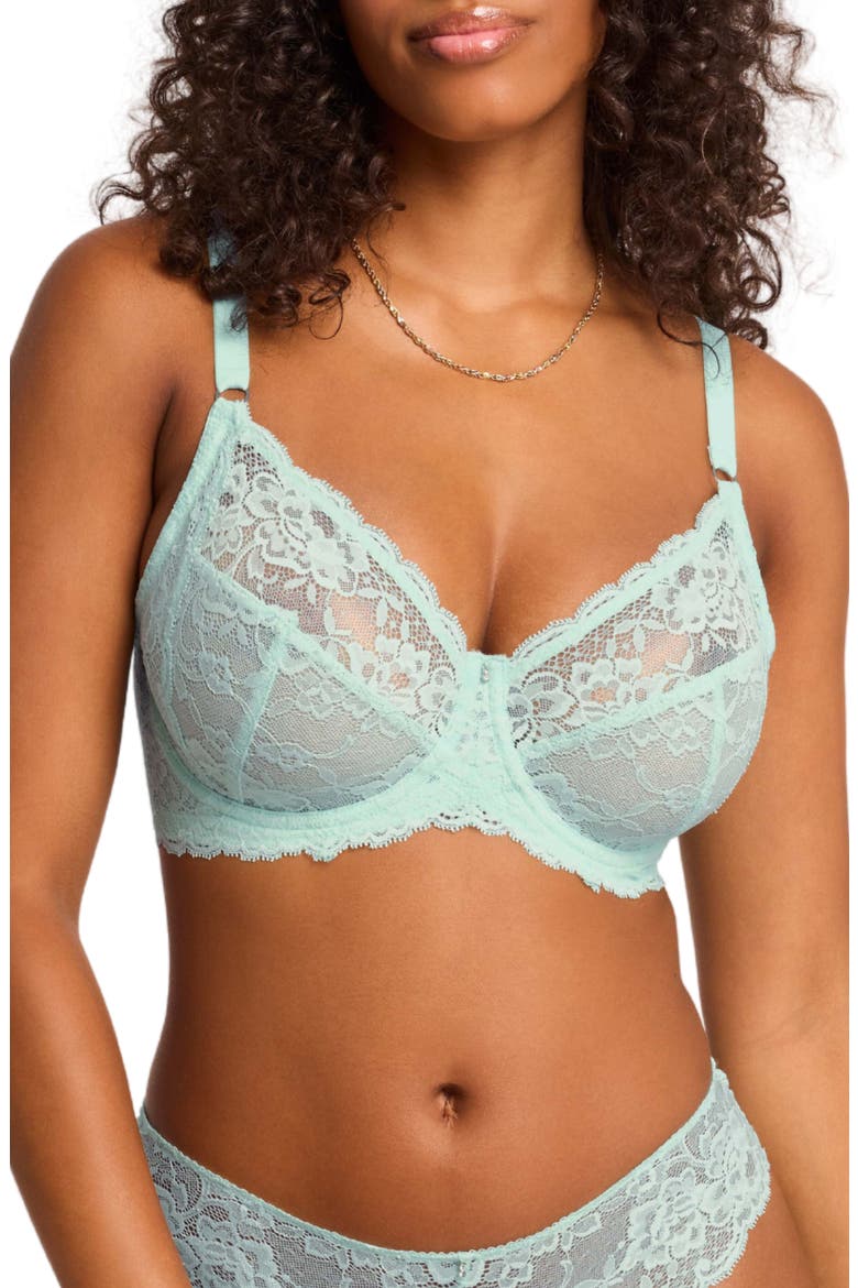 Muse Full Cup Lace Bra, Main, color, SEAFOAM
