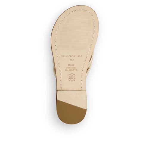 Bernardo Footwear Miami Thong Sandal In Distressed Platinum