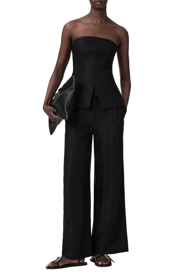 Charley Strapless Top, Alternate, color, BLACK