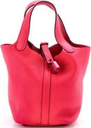 Pre-Owned Hermes Monochrome Picotin Lock Bag Clemence PM