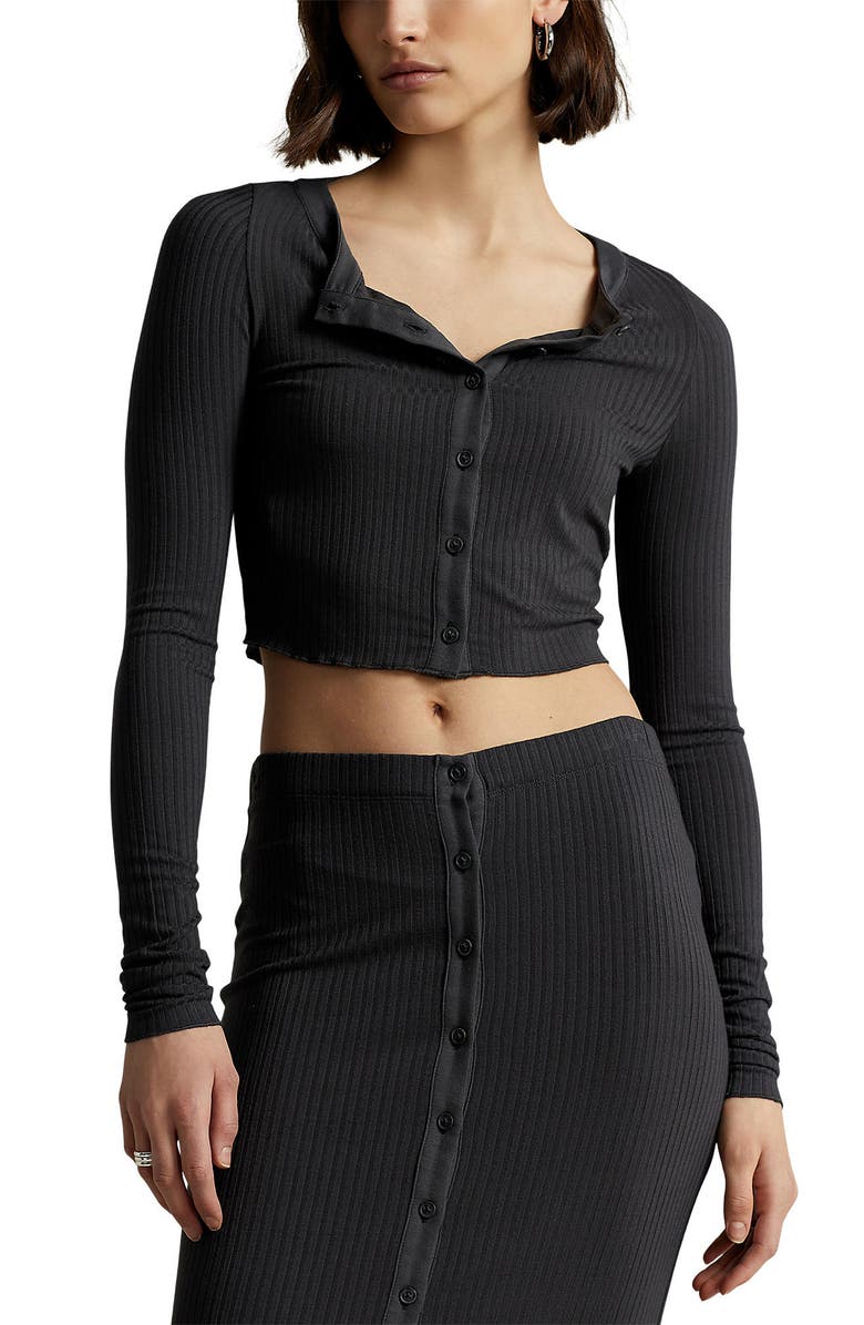 Polo Ralph Lauren Crop Rib Top, Main, color,