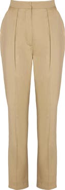 Balmain Darted 7/8 trousers in cotton gabardine