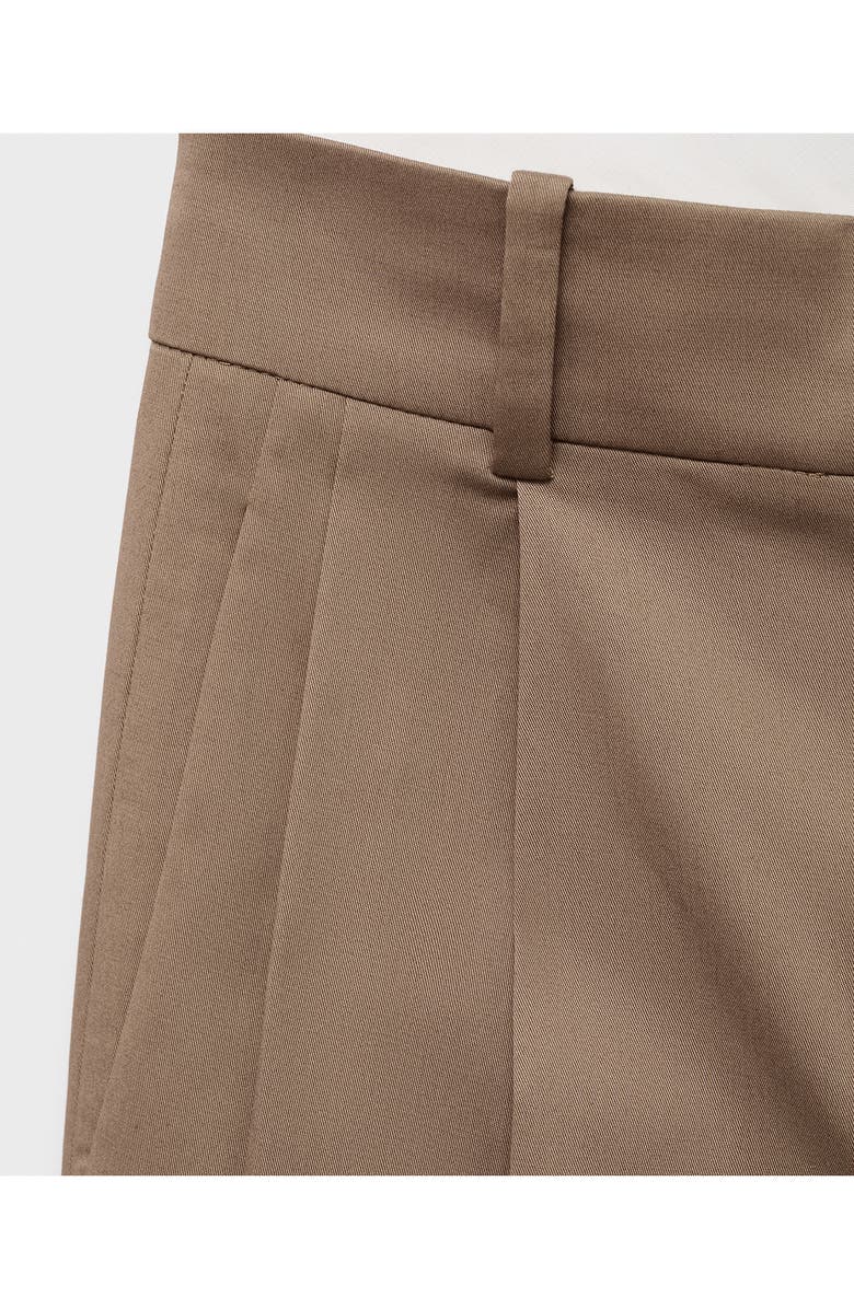 MANGO Mila Pleated Pants, Alternate, color, Light Beige