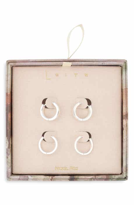 Set of 2 Huggie Hoop Earrings