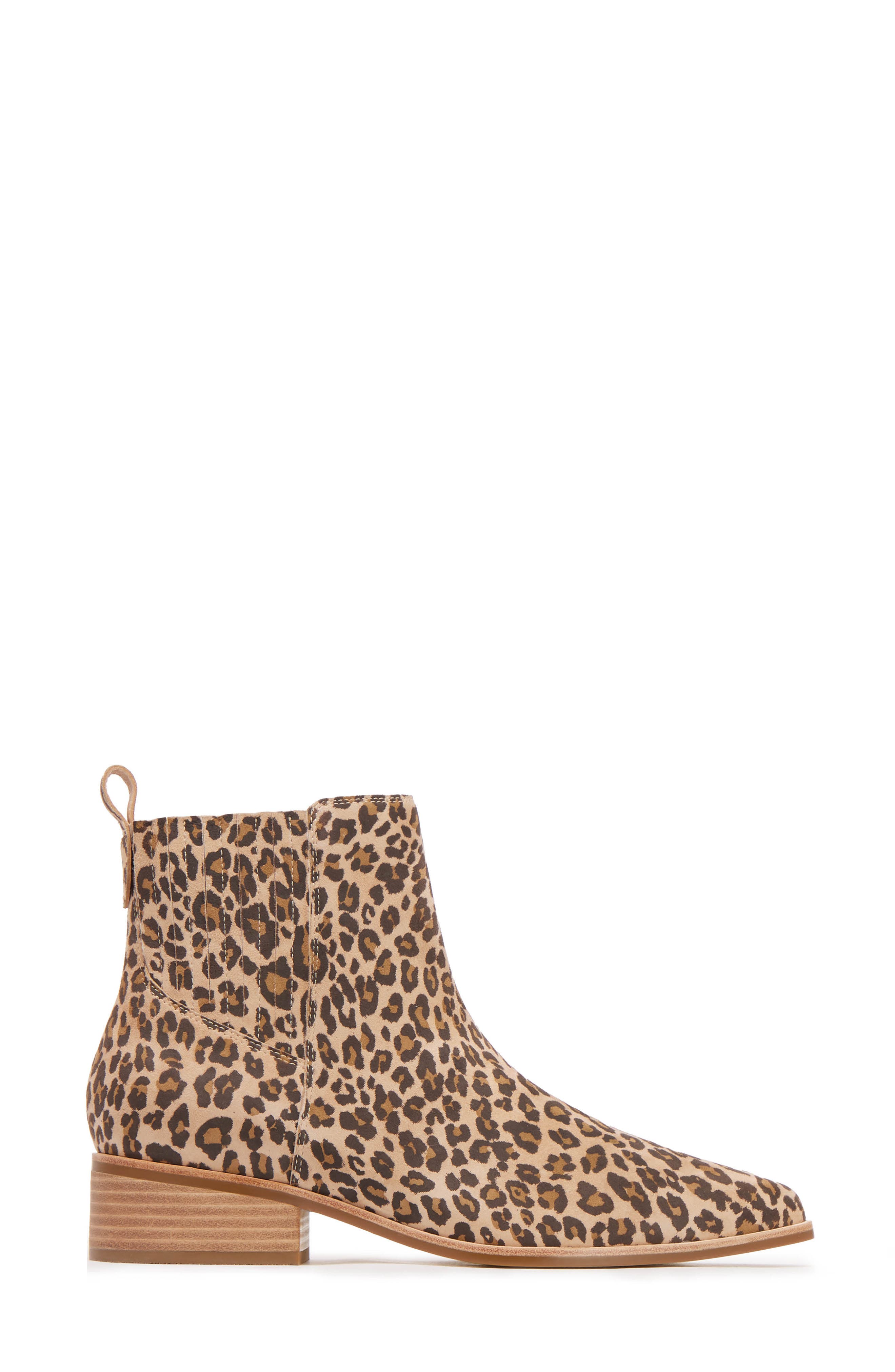 FRANKIE4 Nina Pointed Toe Chelsea Boot, Alternate, color, Camel Leopard Print
