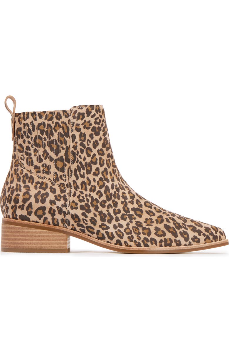 FRANKIE4 Nina Pointed Toe Chelsea Boot, Alternate, color, Camel Leopard Print