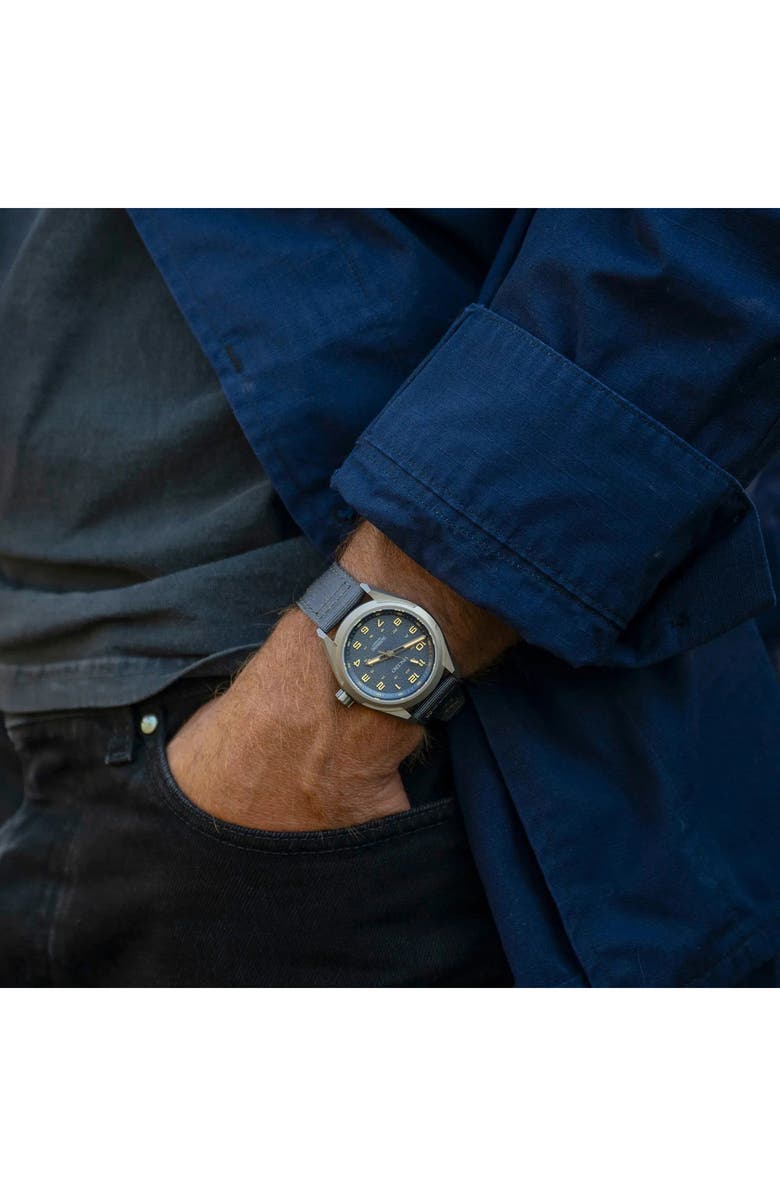 Vincero The Scout Titanium Automatic Strap Watch, 40mm, Alternate, color, Stratosphere