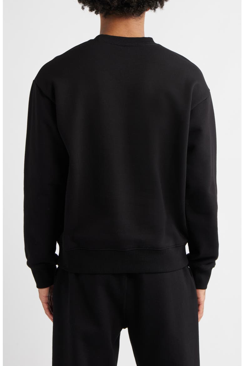 Raider Cotton French Terry Graphic Sweatshirt, Alternate, color, BLACK