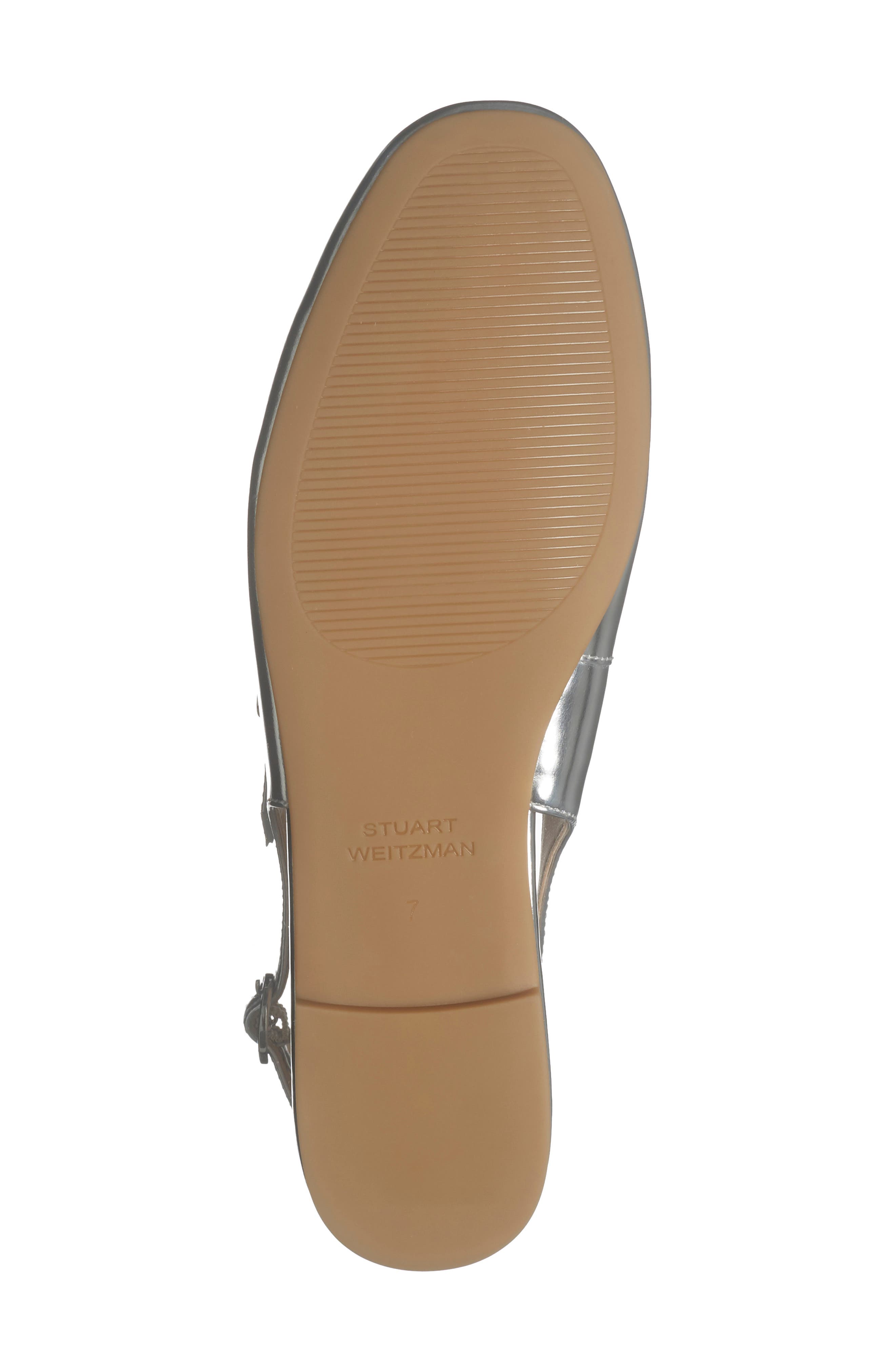 Stuart Weitzman Clover Slingback Mule, Alternate, color, Silver